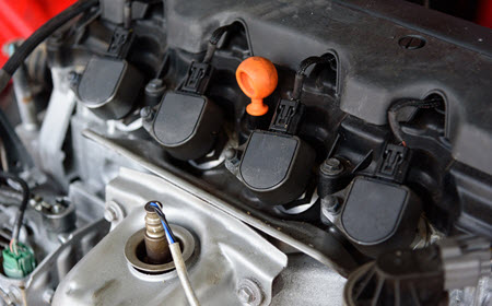 Car Ignition Coil and Spark Plug Service