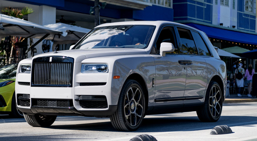 White Rolls Royce Car